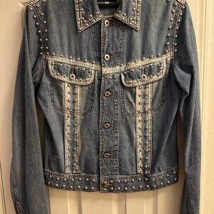D&G Blue Studded Jean Jacket